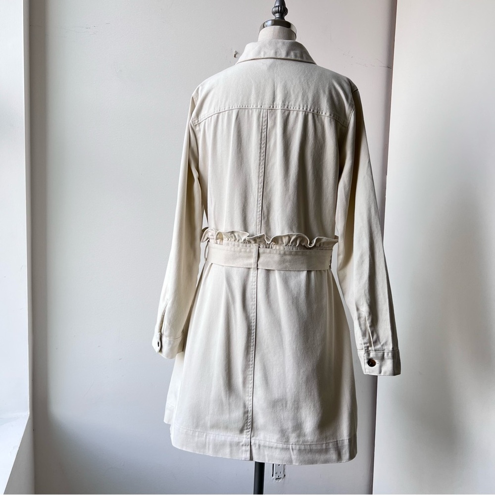 Off White Denim Zara dress belted - Picture 5 of 14